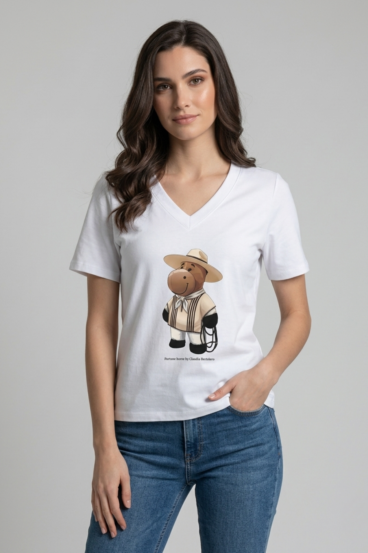 Polo blanco de algodón pima premium mujer diseño exclusivo elegante