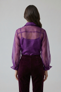 Blusa Silvana de Organza con Top de Seda