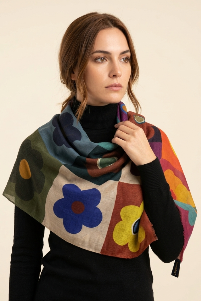 Fular Larioseta – Lana Italiana Estampada