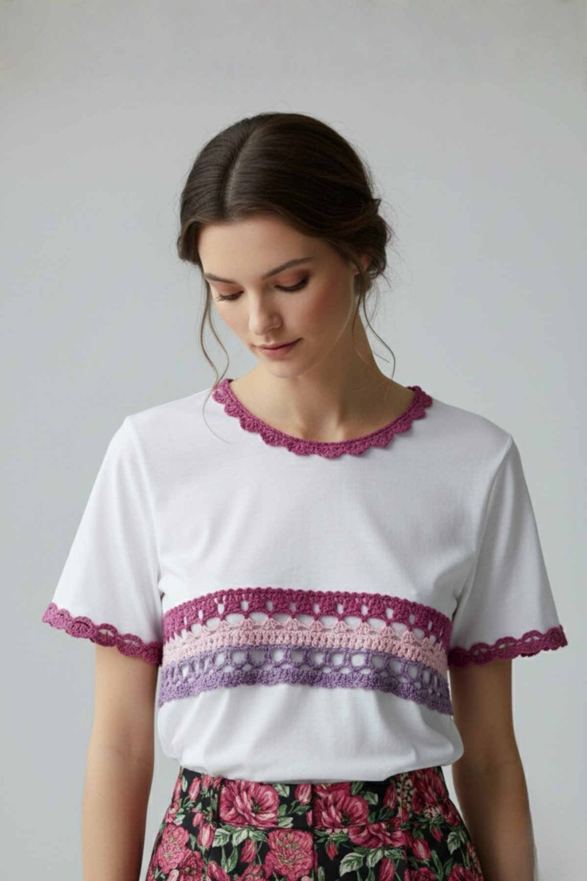 Polo Alma Mía de Algodón con detalles de Crochet