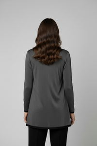 Twin Set Alberta en lurex stretch con casaca manga larga y acabados en terciopelo vista trasera | Claudia Bertolero