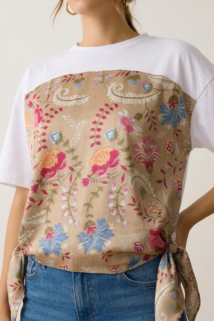 Polo de algodón y seda estampada | Santander