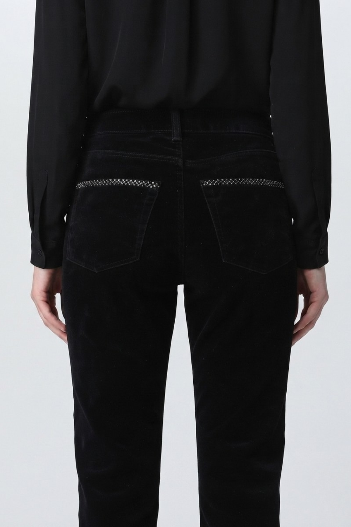 Pantalón de Drill de Terciopelo y Strass | Indómita