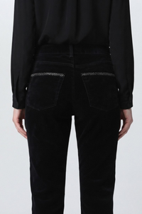 Pantalón de Drill de Terciopelo y Strass | Indómita