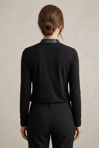 Blusa Renoir de viscosa y frente de gasa